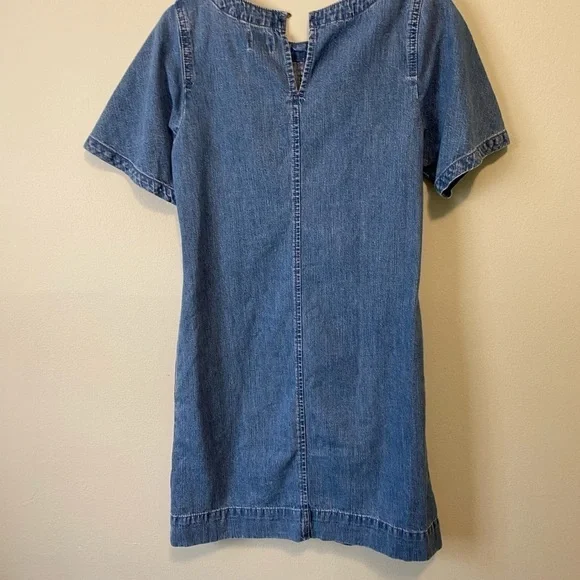 J.CREW Chambray shift dress in spring blossom wash | NWOT - Picture 8 of 12